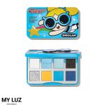 پالت سایه پاورپاف گرل آبی شیگلم The Powerpuff girls x sheglam the professors girls palette- Joy & Laughter (Sheglam)